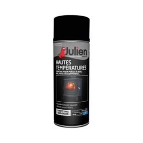 Peinture aérosol haute températures Julien mat noir 400ml