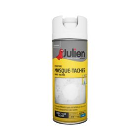 Peinture aérosol masque taches Julien mat blanc 400ml