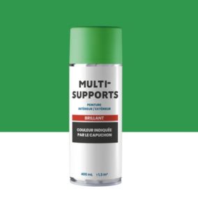 Peinture aérosol multi-supports brillant vert 400ml