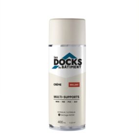 Peinture aérosol multi-supports Les Docks du bâtiment brillant crème beige 400ml