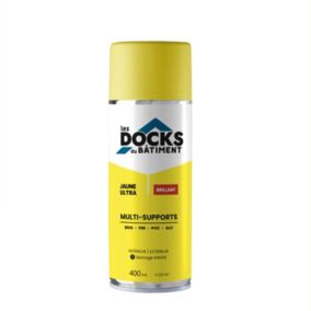 Peinture aérosol multi-supports Les Docks du bâtiment brillant jaune ultra 400ml