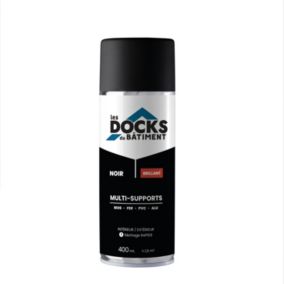 Peinture aérosol multi-supports Les Docks du bâtiment brillant noir 400ml