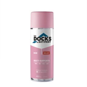 Peinture aérosol multi-supports Les Docks du bâtiment brillant rose 400ml