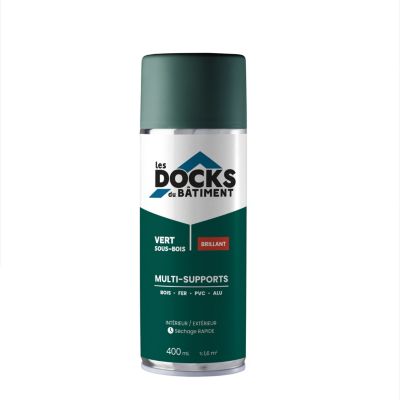 Peinture aérosol multi-supports Les Docks du bâtiment brillant jaune ultra 400ml
