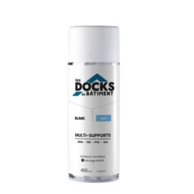 Peinture aérosol multi-supports Les Docks du bâtiment mat blanc 400ml