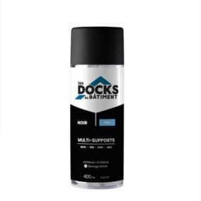 Peinture aérosol multi-supports Les Docks du bâtiment mat noir 400ml