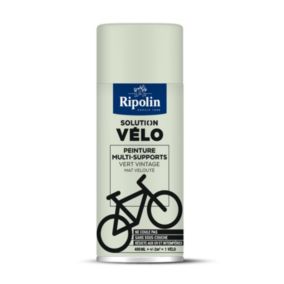 Peinture aérosol multi-supports solution vélo Ripolin vert vintage velouté 400ml