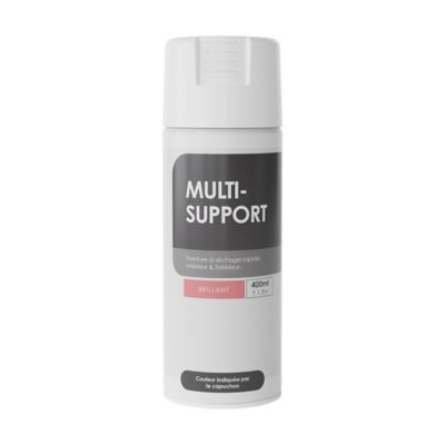 Peinture aérosol multisupport brillant blanc 400ml