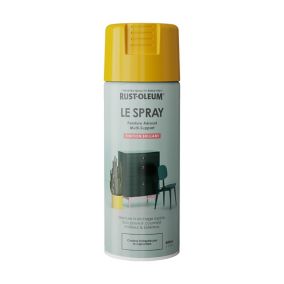 Peinture aérosol multisupport Rust-Oleum Le Spray jaune or brillant 400ml