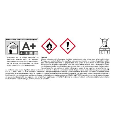 Peinture aérosol Relook tout Maison Déco vernis satin incolore transparent 400ml