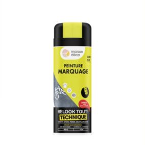 Peinture aérosol Relook tout technique spécial marquage Maison Déco jaune fluo 400ml