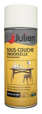 Peinture aérosol sous couche universelle multi supports Julien satin blanc 400ml