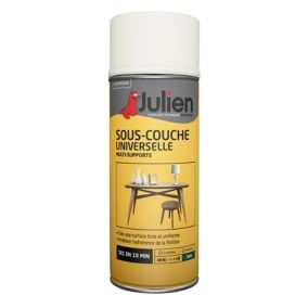 Peinture aérosol sous couche universelle multi supports Julien satin blanc 400ml