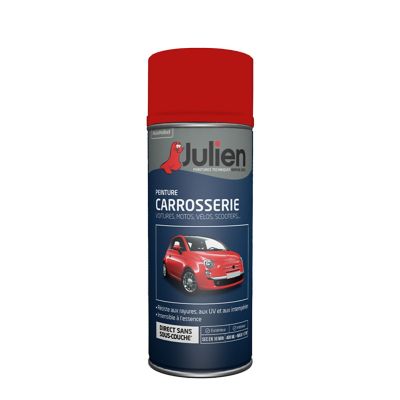 Peinture aérosol spécial carrosserie Julien brillant rouge vif RAL 37092 400ml