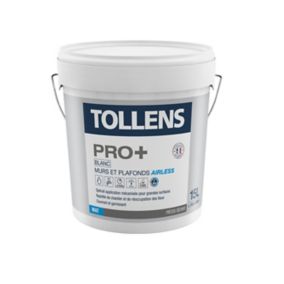 Peinture airless Tollens pro+ blanc mat 15L
