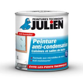 Peinture anti condensation cuisines et salles de bains Julien mat blanc mat 0,5L