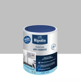 Peinture anti-humidité intérieur satin gris souris Ripolin 0,75L