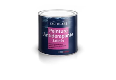 Peinture antidérapante pour pont de bateau blanc satin Yachtcare 750 ml