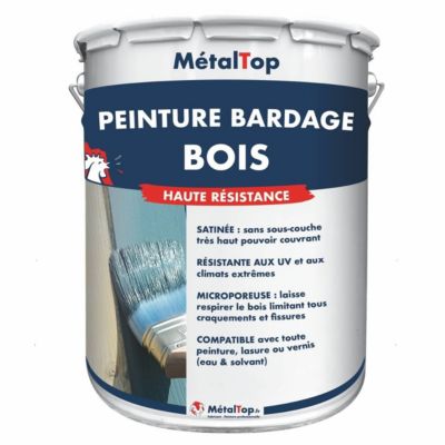 Peinture Bardage Bois - Rouge basque - RAL 3004 - 1 L - Métaltop