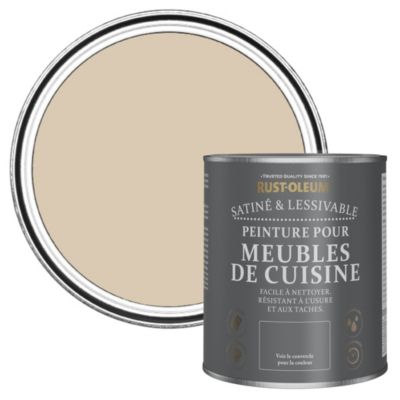 Peinture Beige pour Meubles de Cuisine, Satin - RUST-OLEUM - Argile Chaude 750ml