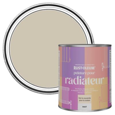Peinture Beige pour Radiateur, Finition Mate - RUST-OLEUM - Pénombre 750ml