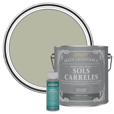 Peinture Beige pour Sols Carrelés Mate Lessivable - RUST-OLEUM - Grège 2,5 L