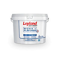 Peinture bicouche murs et plafonds Leyland blanc mat 10L