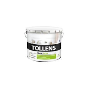 Peinture bicouche murs plafonds et boiseries Tollens blanc satin 10L