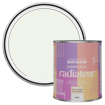 Peinture Blanche pour Radiateur, Finition Mate - RUST-OLEUM - Mousse de Lait 750ml