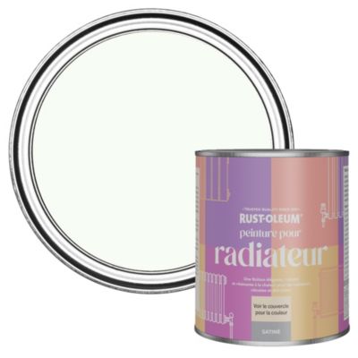 Peinture Blanche Résistante à la chaleur pour Radiateur, Finition Satinée - RUST-OLEUM - Immobile 750ml