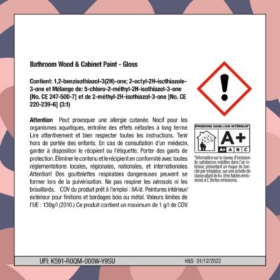 Peinture Bleue pour Boiseries de Salle de Bains, Brillante - RUST-OLEUM - Encre bleue 750ml