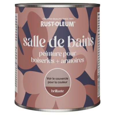 Peinture Bleue pour Boiseries de Salle de Bains, Brillante - RUST-OLEUM - Encre bleue 750ml