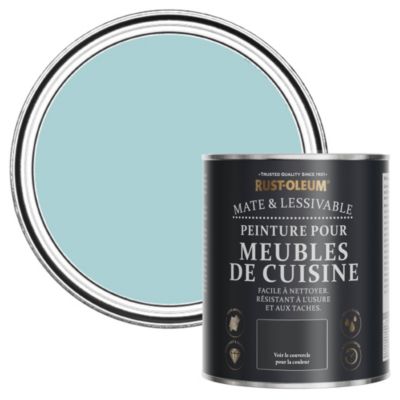Peinture Bleue pour Meubles de Cuisine, Mat - RUST-OLEUM - Cyclades 750ml