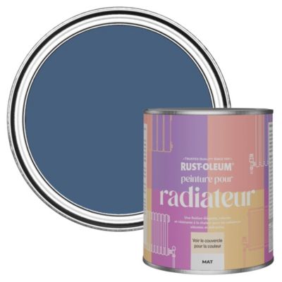 Peinture Bleue pour Radiateur, Finition Mate - RUST-OLEUM - Encre Bleue 750ml