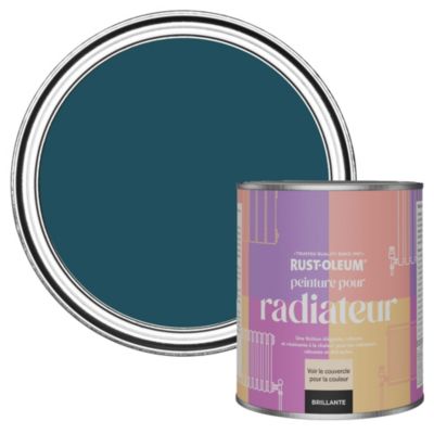 Peinture Bleue Résistante à la chaleur pour Radiateur, Finition Brillante  - RUST-OLEUM - Uniforme 750ml