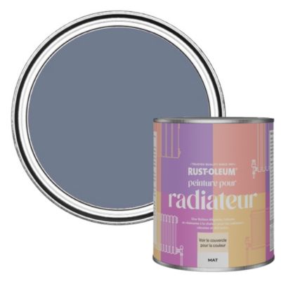 Peinture Bleue Résistante à la chaleur pour Radiateur, Finition Mate - RUST-OLEUM - Hush 750ml