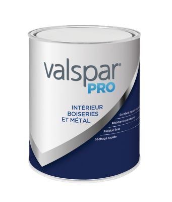 Peinture bois et métal Valspar Pro 1L satin Base B Castorama
