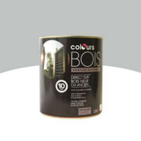 Peinture bois extérieur Colours gris aluminium satin 0,5L