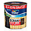 Peinture bois extérieur Ecran+ Bois Dulux Valentine satin brun normandie 2L +20% gratuit