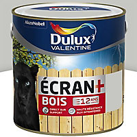 Peinture bois extérieur Ecran+ Bois Dulux Valentine satin gris clair RAL 7035 2L