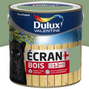 Peinture bois extérieur Ecran+ Bois Dulux Valentine satin vert provence 2L
