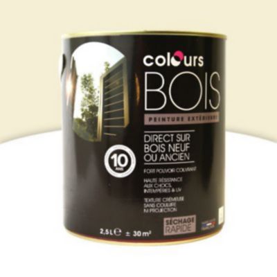 Peinture Bois 2.5 litres blanc casse - ADDICT - - 103810Générique