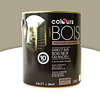 Peinture bois extérieur Colours galet satin 2,5L