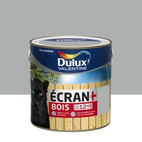 Peinture bois extérieur Ecran+ Bois Dulux Valentine satin gris franc 2L