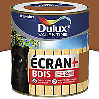 Peinture bois extérieur Ecran+ Bois Dulux Valentine satin teck 0,5L