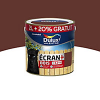Peinture bois extérieur Ecran+ Bois Dulux Valentine satin ton bois RAL 8015 2L +20% gratuit
