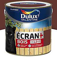 Peinture bois extérieur Ecran+ Bois Dulux Valentine satin ton bois RAL 8015 2L