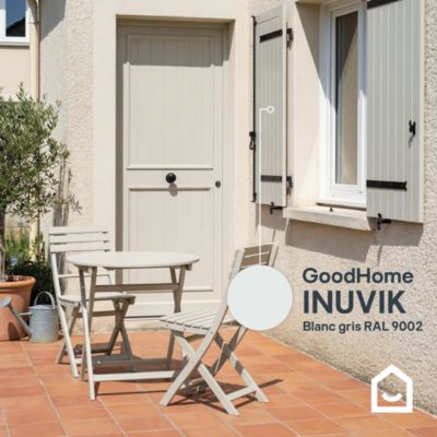 Peinture bois extérieur gris Inuvik RAL 9002 satin GoodHome 2.5 L