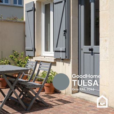 Peinture bois extérieur gris tulsa RAL 7046 satin GoodHome 0.5 L