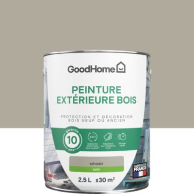 Peinture bois extérieur marron Salvador satin GoodHome 2.5 L